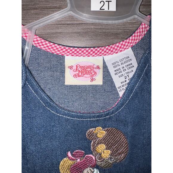 Adorable vintage Precious Moments denim jumper dress from Y2K 4T - Picture 3 of 4
